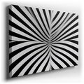 Hypnotic Spiral Abstract Canvas Art for Office Decor