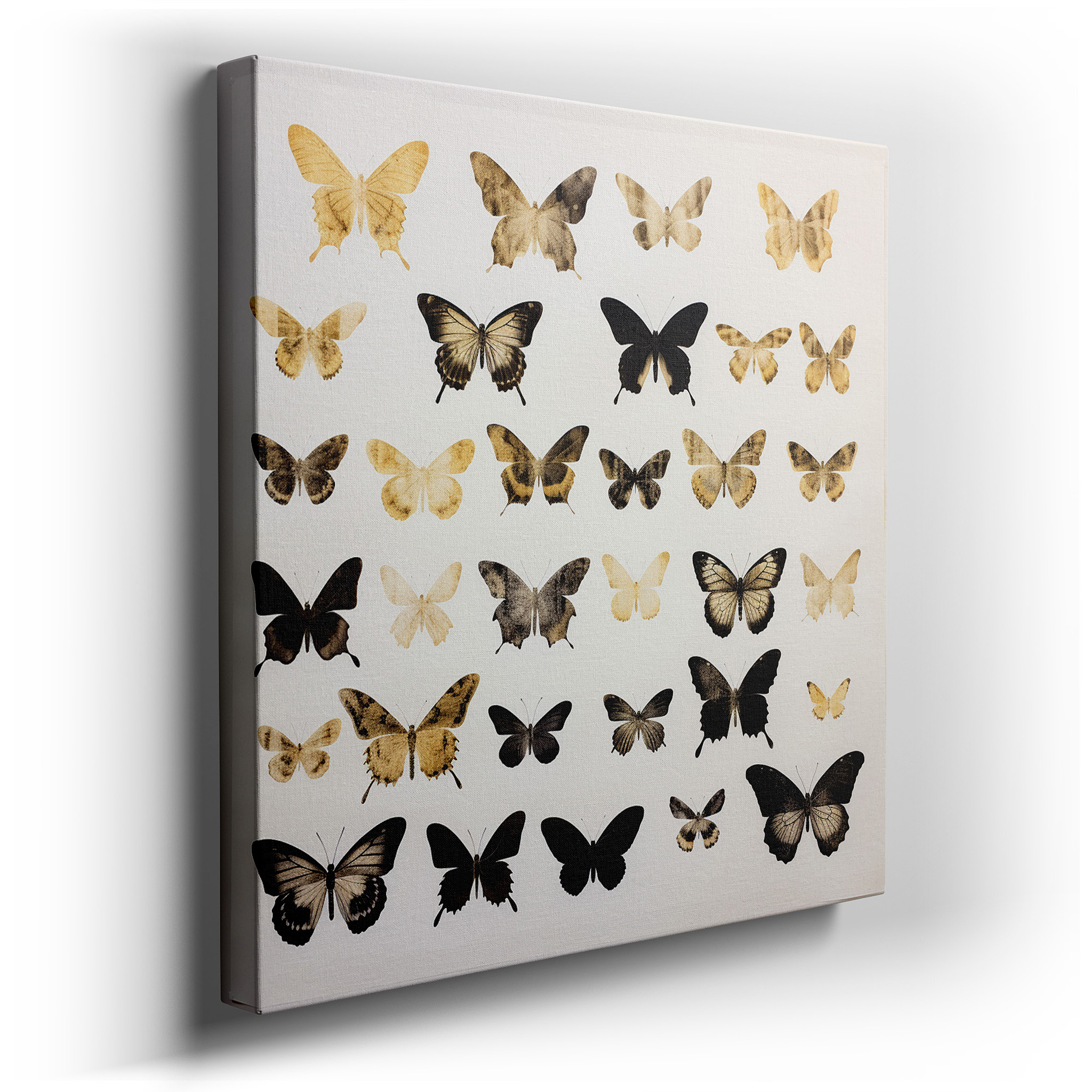 Butterfly Symphony Wall Art: Celebrating the Vibrant Intricacies of Nature - Large Canvas for Home and Office Decor