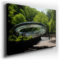Central Park - Abstract Gold and Green Canvas Wall Art