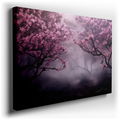 Cherry Blossoms in Mist - Dreamlike Abstract Canvas Wall Art