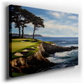 Coastal Golf Course Canvas Art for Home & Office Decor