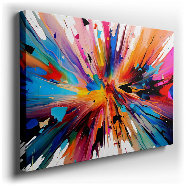 Colorful and Energetic Brushwork Canvas Art for Any Space