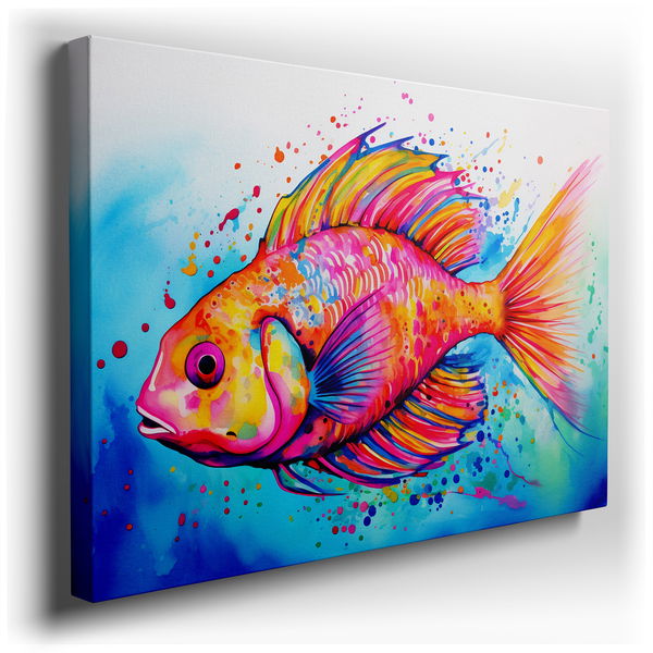 Colorful Marine Life - Abstract Ocean Canvas Wall Art