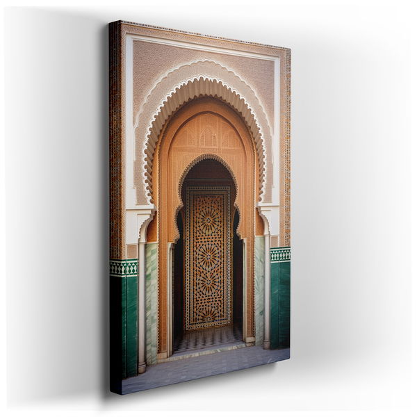 Colorful Moroccan Archway - Geometric Canvas Wall Art