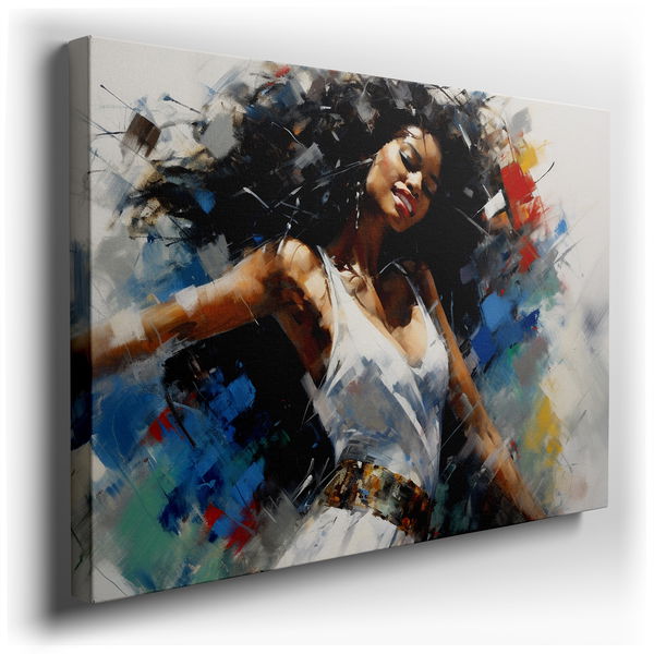 Colors in Motion: Joy of Movement in Art - Canvas Wall Art