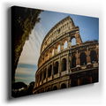 Colosseum Daytime Splendor - Blue & Green Canvas Wall Art