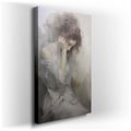 Contemplative Woman in Solitude Canvas Art for Modern Spaces