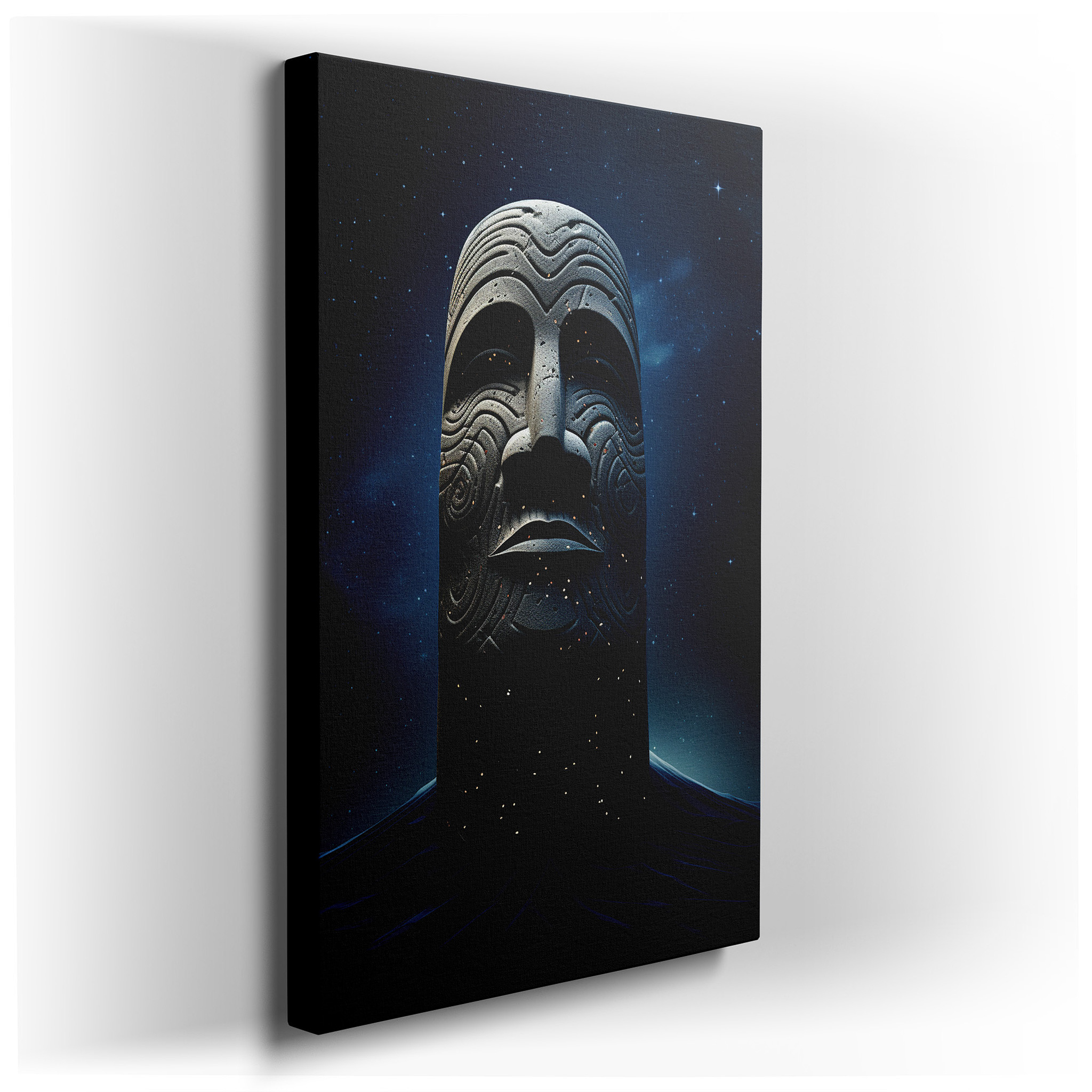 Cosmic Dance of Light and Infinity: Large Wall Art for Office, Bedroom, and Living Room wrapped canvas - main product