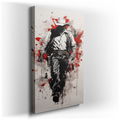 Cowboy Confidence in Fiery Red - Western Canvas Wall Art