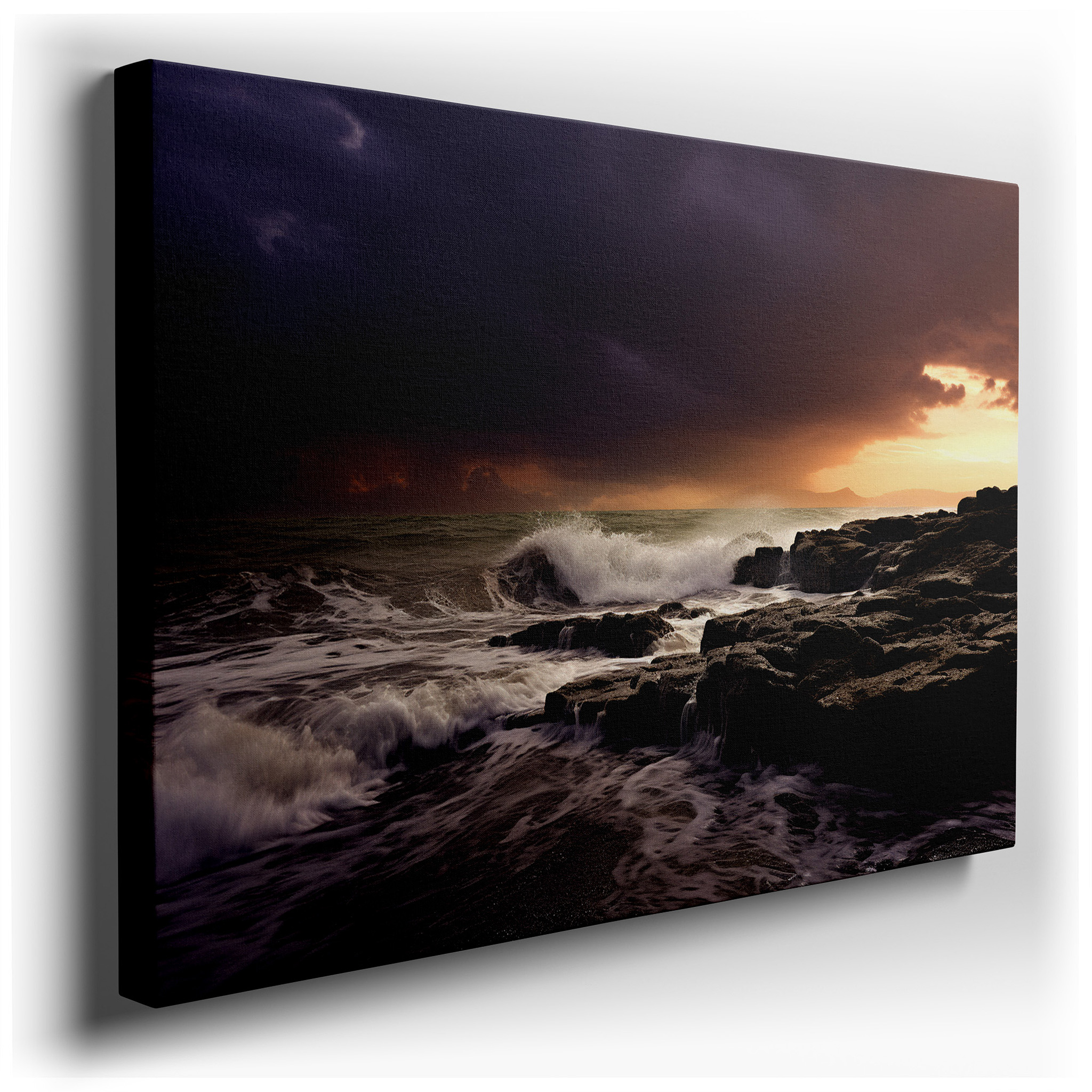 Dramatic Seascape Wall Art: Embodying Nature's Wild Spirit and Immense Power - Ideal for Office and Bedroom Decor