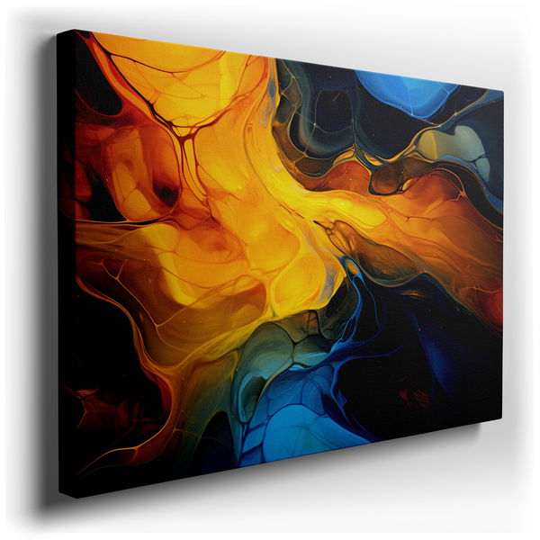 Dynamic Fluid Art - Large Canvas Wall Art