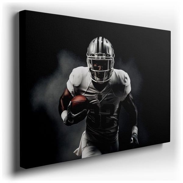 Football Player Action Wall Art for Sports Enthusiasts