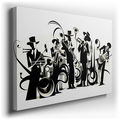 Dynamic Jazz Band - Abstract Canvas Art