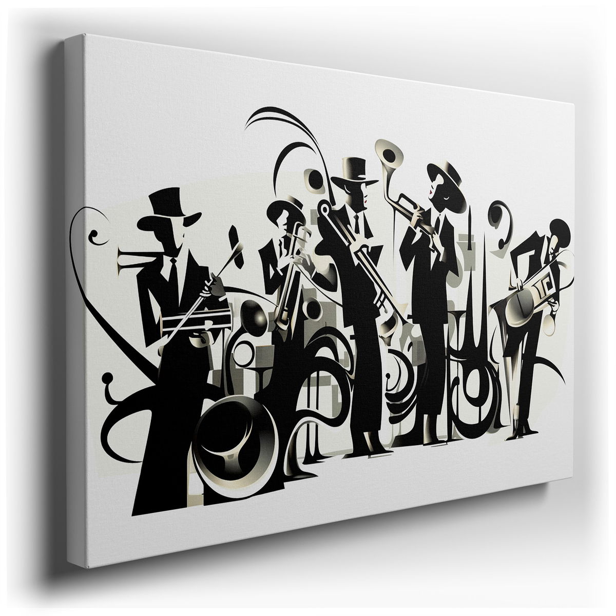 Dynamic Jazz Band - Abstract Canvas Art