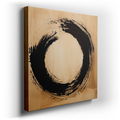 Zen Circle of Enlightenment Canvas Wall Art for Calm Spaces