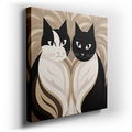 Graceful Cat Wall Art Canvas for Home Decor
