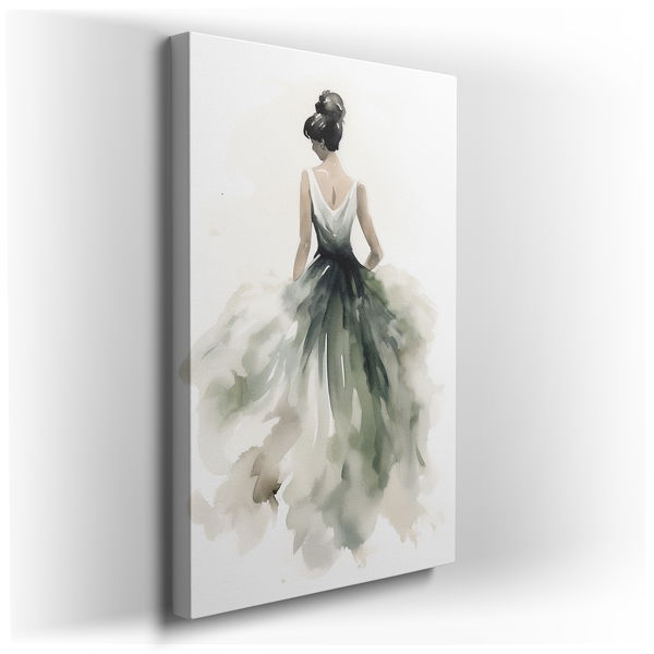 Elegant Watercolor Reflections - Tranquil Canvas Wall Art