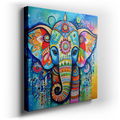 Elephant Mandala - Colorful Canvas Wall Art