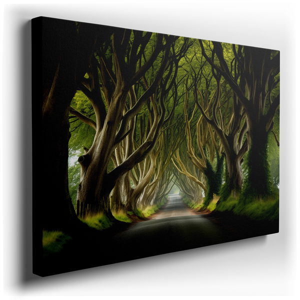Enchanted Pathway - Tranquil Nature Canvas Wall Art