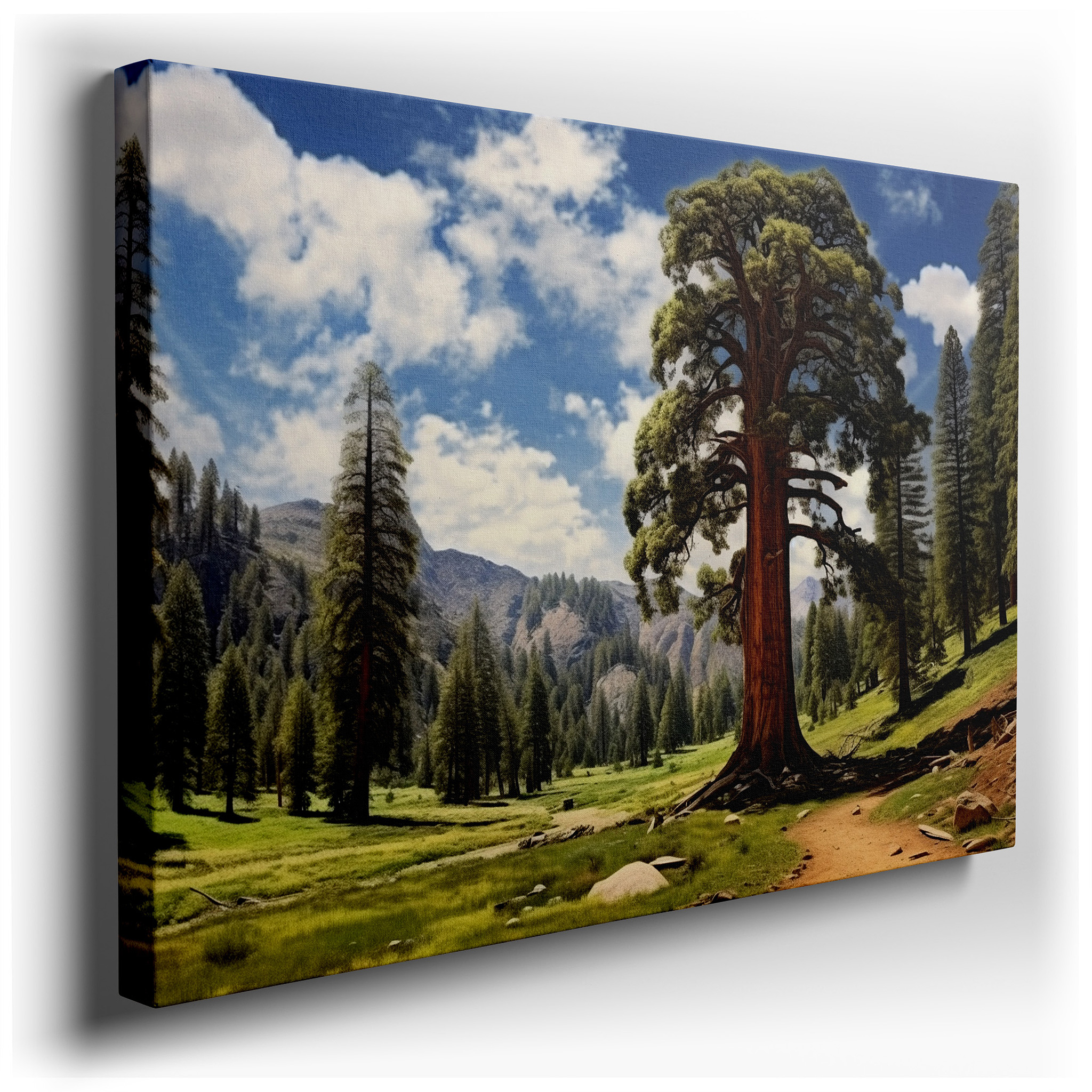 Enchanting Forest Grandeur - Explore the Rich Tapestry of Nature with Large Canvas Wall Art for Home and Office Decor
