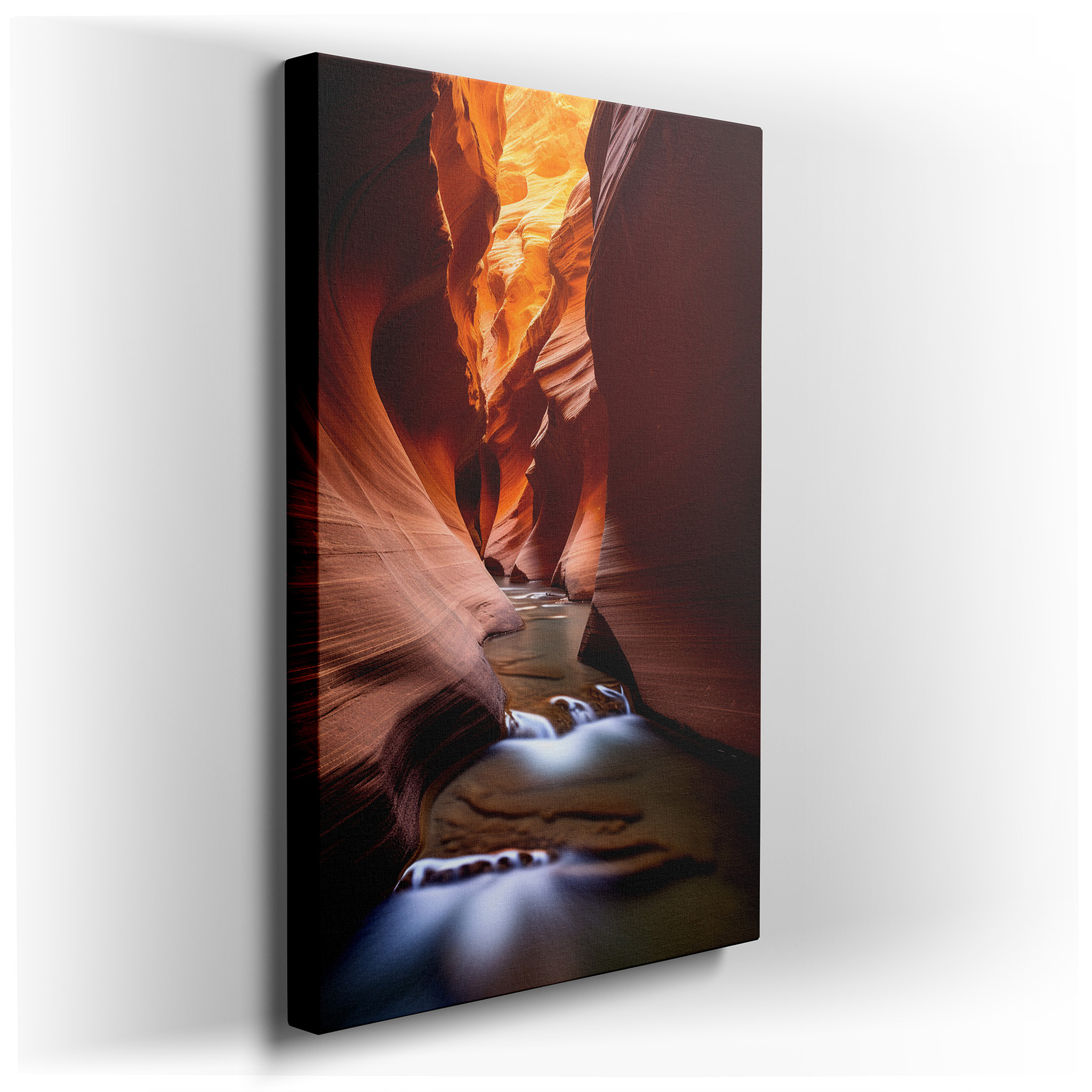 Enchanting Play of Light and Shadows in Nature's Canyon - Oversized Wall Art for Office, Bedroom, and Living Room Decor