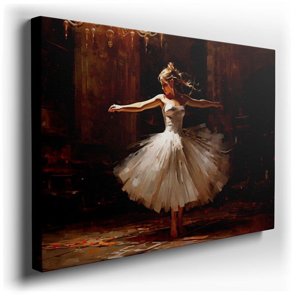 Ethereal Ballerina - Colorful Canvas Wall Art