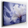 Ethereal Light Purple Iris - Abstract Canvas Wall Art