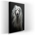 Ethereal Majesty - Dreamy Long-Haired Dog Canvas Wall Art