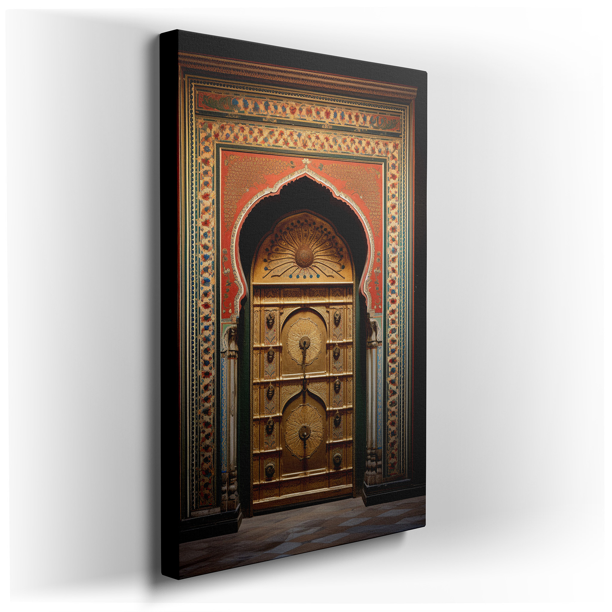 Explore Cultural Treasures with Vibrant, Historically Inspired Large Wall Art for Offices and Bedrooms wrapped canvas -