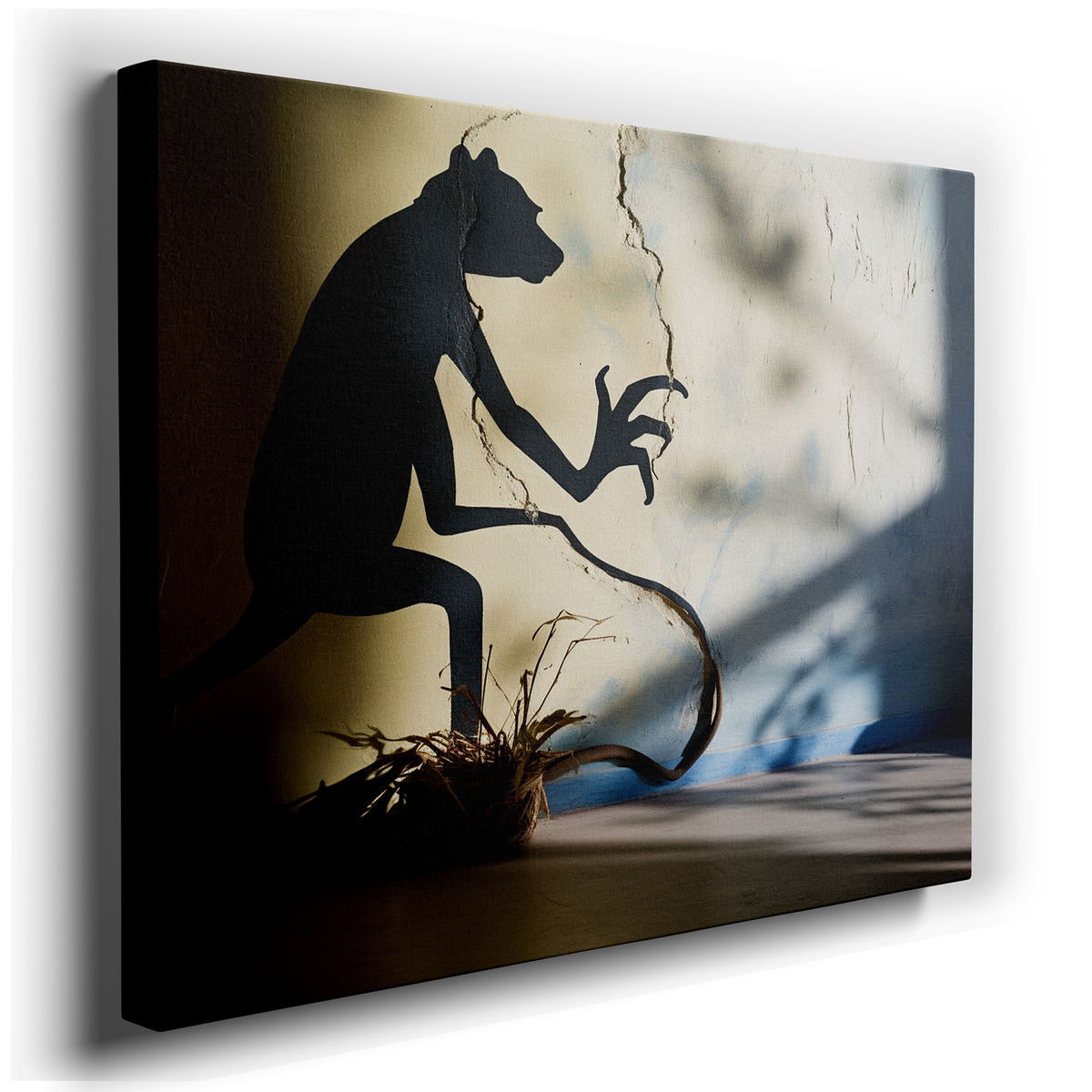 Monkey in Light and Illusion - Unique Canvas Art for Any Room