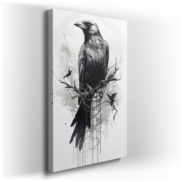 Elegant Bird Illustration Wall Art for Office Decor