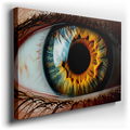 Fiery Iris - Expressive Realism Canvas Wall Art