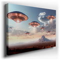 Futuristic Alien Landscape - Surreal Canvas Wall Art