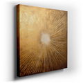 Golden Sunburst Radiance - Large Wall Art