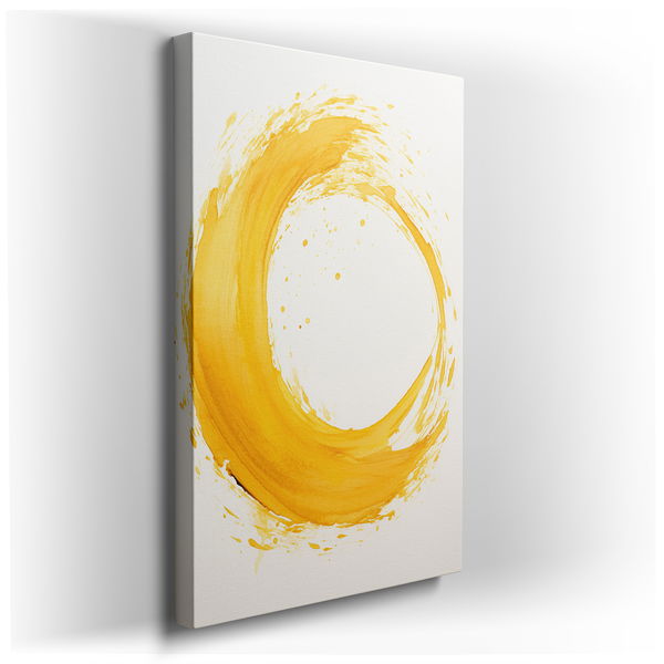Golden Swirl of Energy and Creativity - Canvas Wall Art