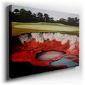 Golf Course Elegance - Geological Drama Canvas Wall Art