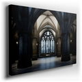 Gothic Elegance - Black and Gray Canvas Wall Art