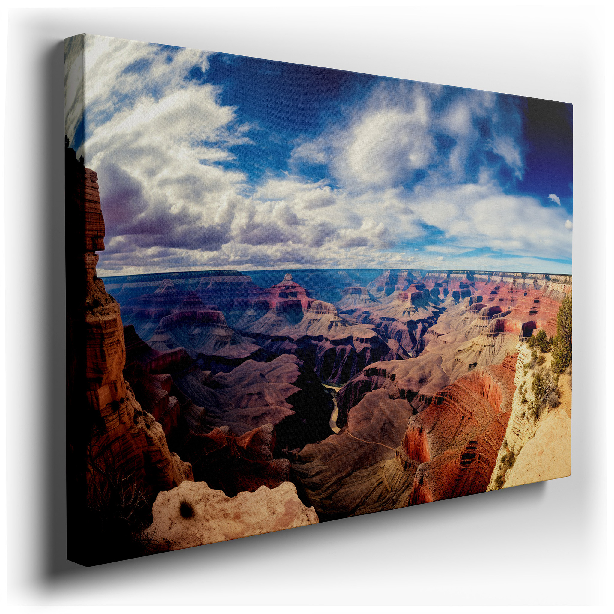 Grand Canyon Inspired Wall Art: A Panoramic Homage to Nature's Endurance and Splendor - Ideal for Home and Office