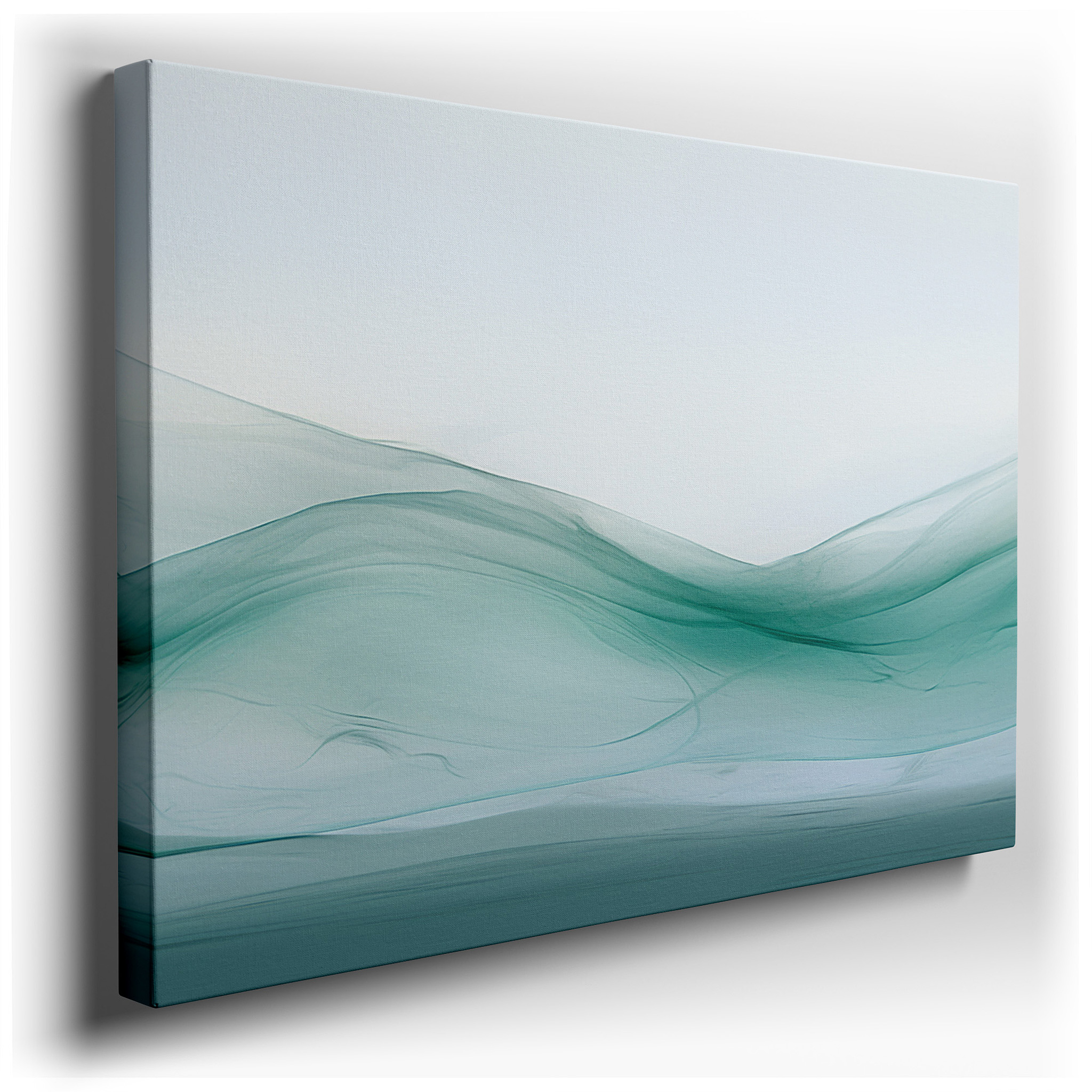 Green Hills Horizon Large Wall Art, Canvas Wall Art, Wall Decor for Office and Bedroom wrapped canvas - main product