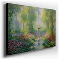 Tranquil Woman in Blooming Garden - Impressionist Canvas Wall Art