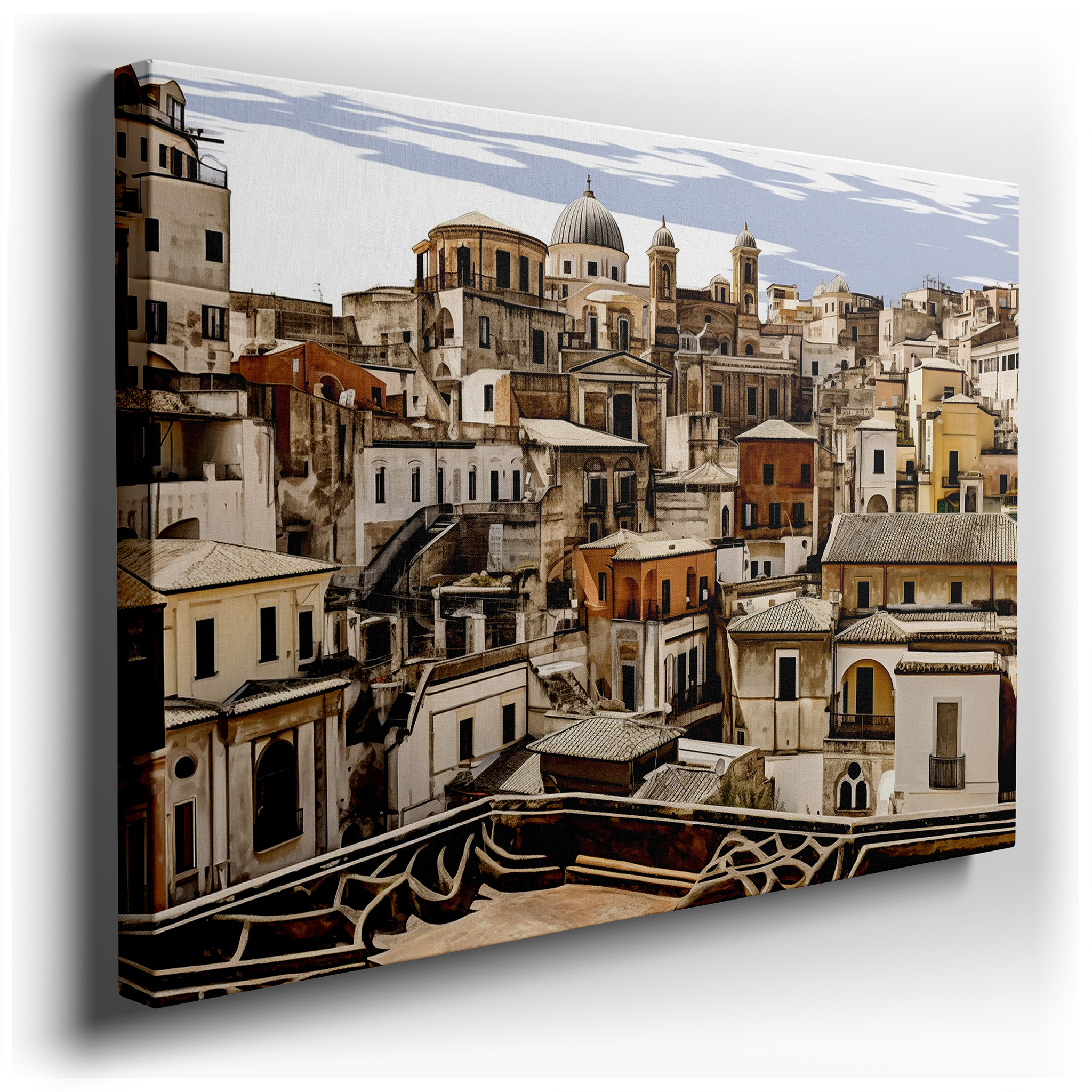 Italian Cityscape Wall Art: Blending Historic Elegance with Modern Innovation for Office, Bedroom, and Living Room