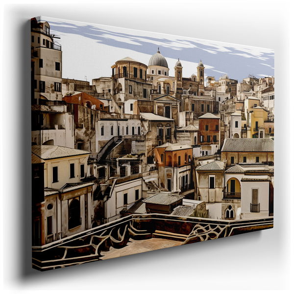 Italian Cityscape - Modern Abstract Canvas Wall Art
