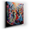 Joyful Abstract Dance Wall Art for Office & Bedroom
