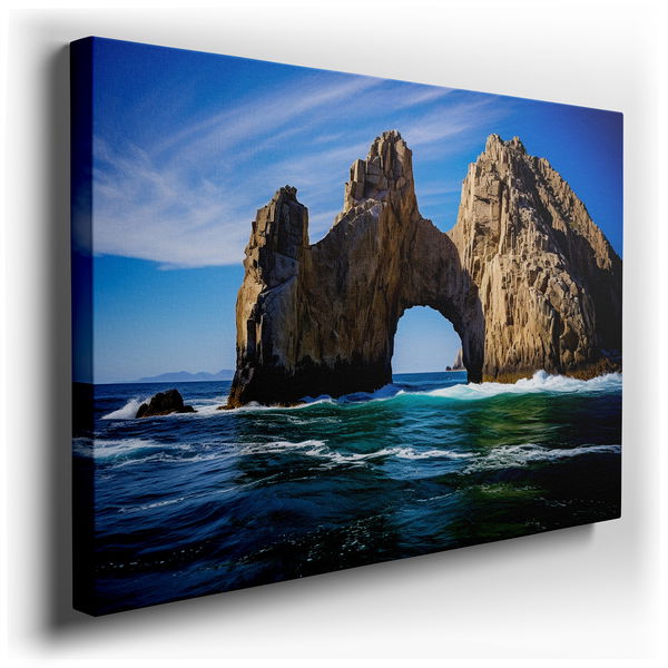 Land's End Majestic Sea Arch - Coastal Beauty Canvas Wall Art