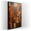 Leather Textured Elegance Large Canvas Wall Art for Office