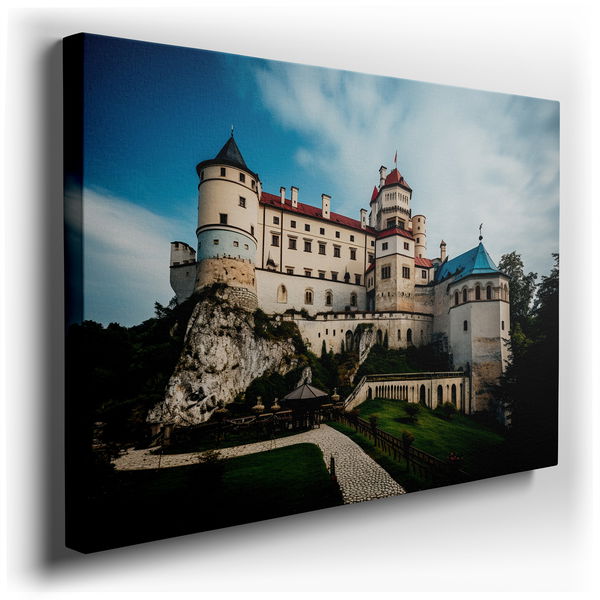Majestic Castle on a Cliff Canvas Art for Home & Office
