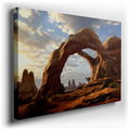 Majestic Natural Arch - Lush Landscape Canvas Wall Art