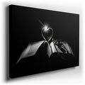 Medical Profession Tribute - Black & White Canvas Wall Art