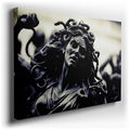 Medusa's Tragic Beauty - Black & White Canvas Wall Art