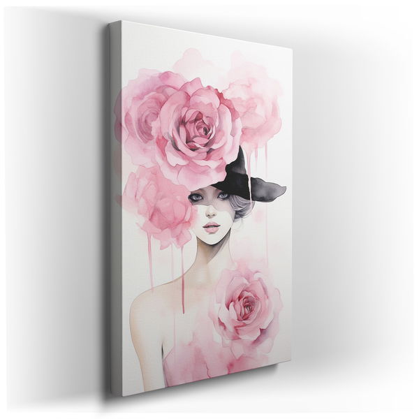Bold Femininity Canvas Wall Art for Office Decor